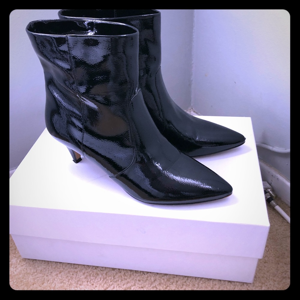 Dolce Vita - Kitten Heel Patent Leather Bootie